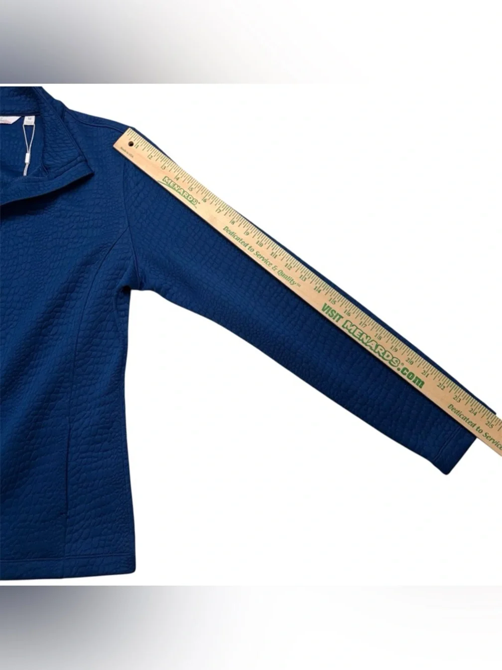 LADY HAGEN Golf Blue Full Zip Jacket M Pebble Textured - Picture 6 of 6